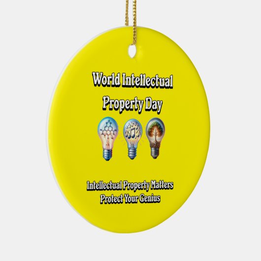 Werelddag van de Intellectuele Eigendom: Bescherm  Keramisch Ornament (Rechts)