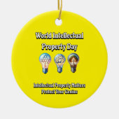 Werelddag van de Intellectuele Eigendom: Bescherm  Keramisch Ornament (Voorkant)