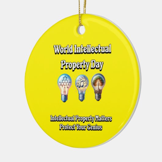 Werelddag van de Intellectuele Eigendom: Bescherm  Keramisch Ornament (Links)