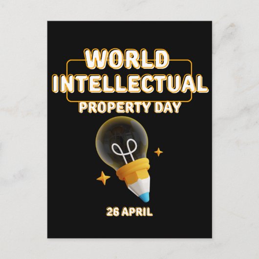 Werelddag van de Intellectuele Eigendom Briefkaart (Voorkant)