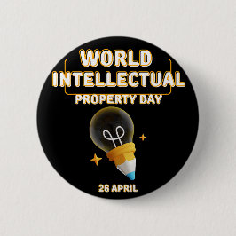 Werelddag van de Intellectuele Eigendom Ronde Button 5,7 Cm