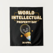 Werelddag van de Intellectuele Eigendom Wandkleed (Voorkant)