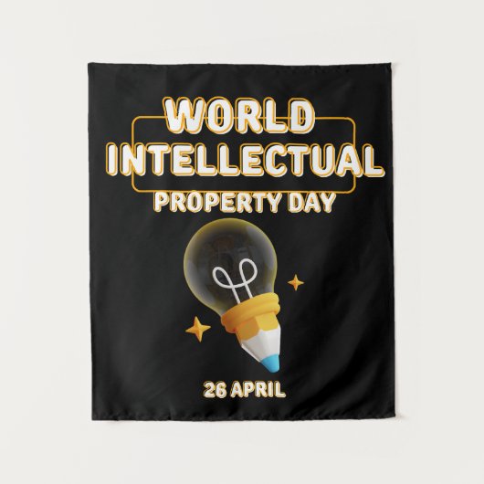 Werelddag van de Intellectuele Eigendom Wandkleed (Voorkant)