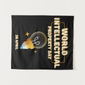 Werelddag van de Intellectuele Eigendom Wandkleed (Voorkant (horizontaal))