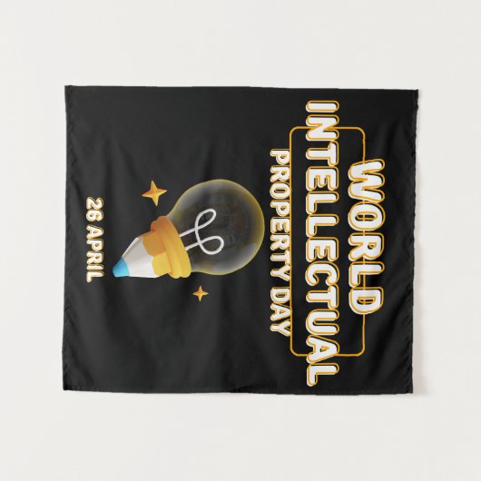 Werelddag van de Intellectuele Eigendom Wandkleed (Voorkant (horizontaal))