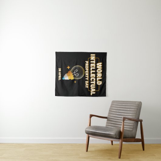 Werelddag van de Intellectuele Eigendom Wandkleed (In Situ (horizontaal))