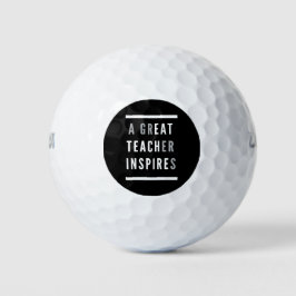 Werelddag van de Internationale Teachers Eat Teach Golfballen