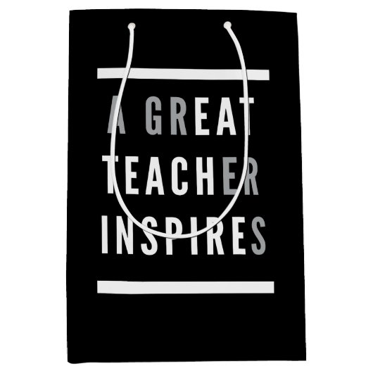 Werelddag van de Internationale Teachers Eat Teach Medium Cadeauzakje (Voorkant)