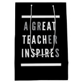 Werelddag van de Internationale Teachers Eat Teach Medium Cadeauzakje (Achterkant)
