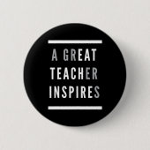 Werelddag van de Internationale Teachers Eat Teach Ronde Button 5,7 Cm (Voorkant)