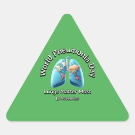 Werelddag van de longontsteking. Longen zijn het b Sticker
