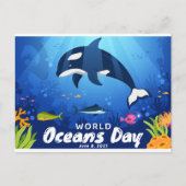 Werelddag van de oceanen, 8 juni 2023 briefkaart (Voorkant)