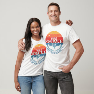 Werelddag van de oceanen - bespaar onze oceanen t-shirt