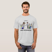 Werelddag van de optometrie met vun oogdoctoren t-shirt (Voorkant volledig)