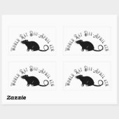 Werelddag van de Rat Rechthoekige Sticker (Vel)