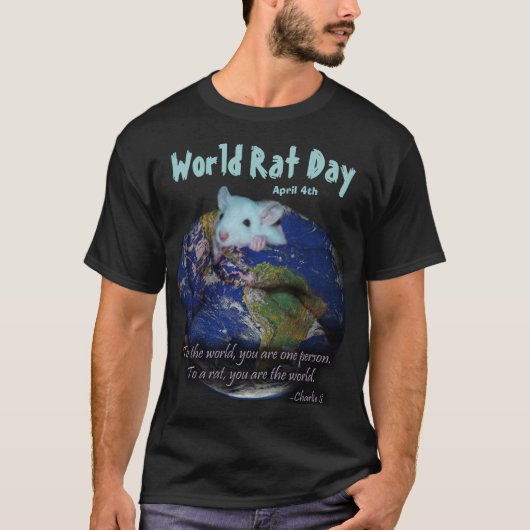 Werelddag van de Rat T-shirt (Voorkant)