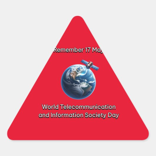Werelddag van de telecommunicatie- en informatiema sticker (Voorkant)