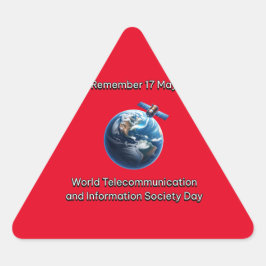 Werelddag van de telecommunicatie- en informatiema sticker