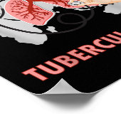 Werelddag van de Tuberculose Funny Health Awarenes Poster (Hoek)
