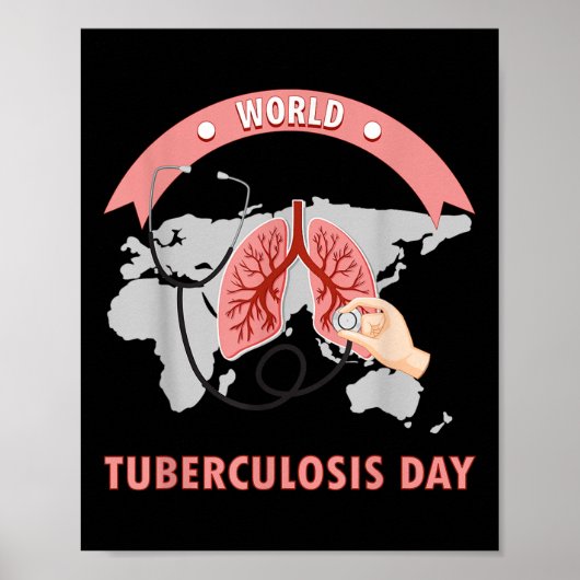 Werelddag van de Tuberculose Funny Health Awarenes Poster (Voorkant)