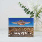 Werelddag van de UFO Briefkaart (Staand voorkant)