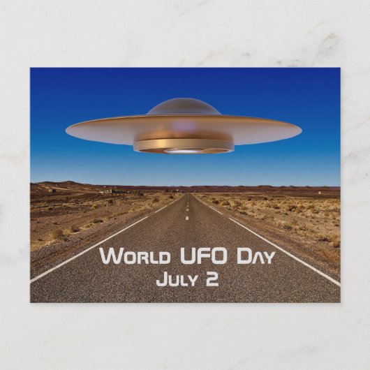 Werelddag van de UFO Briefkaart (Voorkant)