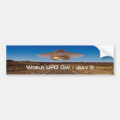 Werelddag van de UFO Bumpersticker (Voorkant)