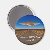 Werelddag van de UFO Magneet (Voorkant / Achterkant)