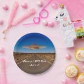 Werelddag van de UFO Papieren Bordje (Feest)