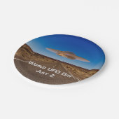 Werelddag van de UFO Papieren Bordje (Gekanteld)