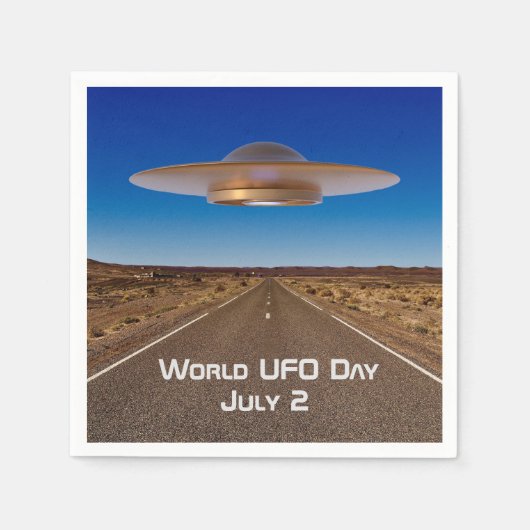 Werelddag van de UFO Servet (Voorkant)