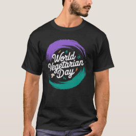 Werelddag van de vegetariër t-shirt