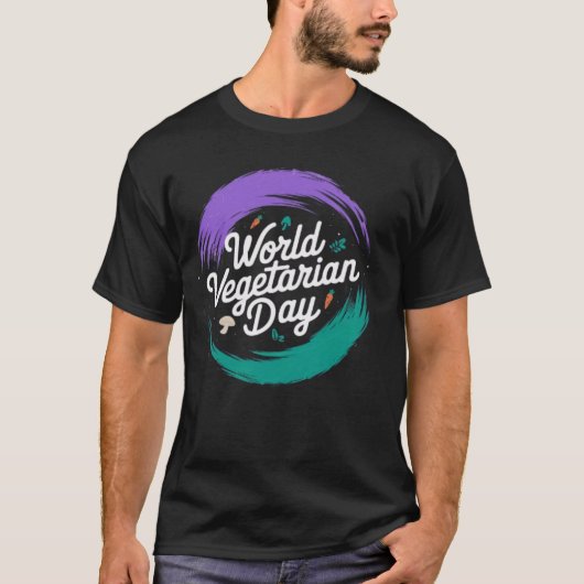 Werelddag van de vegetariër t-shirt (Voorkant)