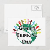 Werelddag van denken briefkaart (Voorkant / Achterkant)