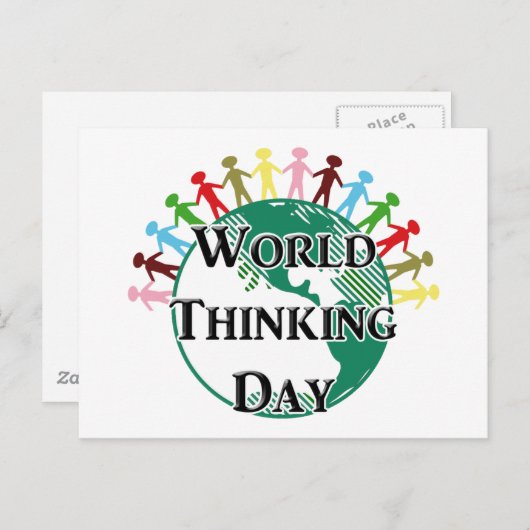 Werelddag van denken briefkaart (Voorkant / Achterkant)