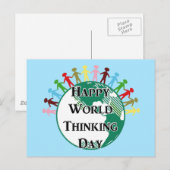 Werelddag van denken briefkaart (Voorkant / Achterkant)