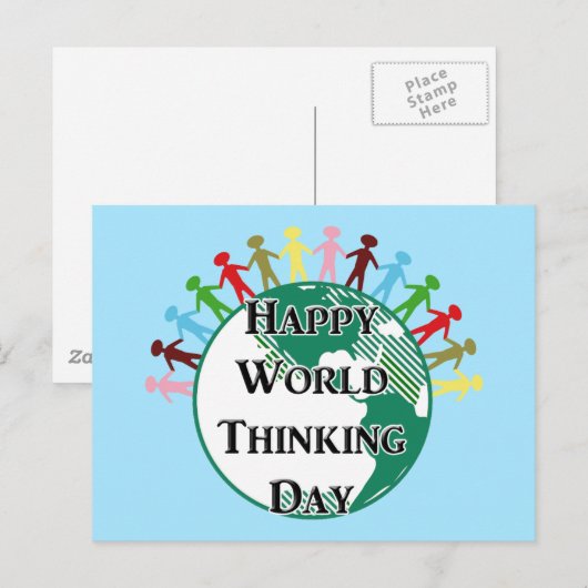 Werelddag van denken briefkaart (Voorkant / Achterkant)