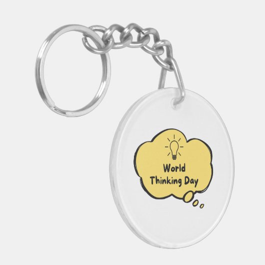 Werelddag van denken sleutelhanger (Voorkant Links)
