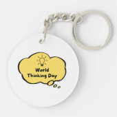 Werelddag van denken sleutelhanger (Achterkant)