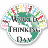 Werelddag van denken sticker (Voorkant)