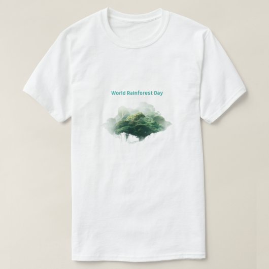 Werelddag van het regenwoud t-shirt (Design voorkant)
