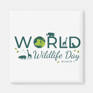 Werelddag van het wild magneet