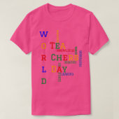 Werelddag van leraren t-shirt (Design voorkant)