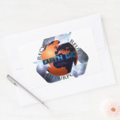 Werelddag verandering op Aarde Rechthoekige Sticker (Envelop)