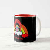 Werelddag voor de geestelijke gezondheid tweekleurige koffiemok (Voorkant rechts)