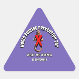 Werelddag voor de preventie van zelfmoord. Versla Sticker