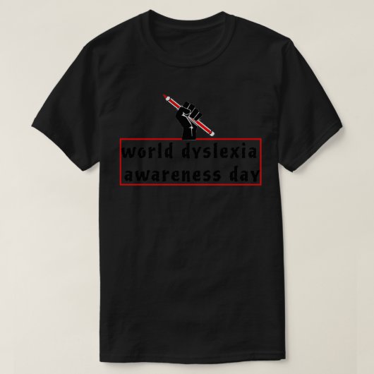 Werelddag voor dyslexie-bewustwording Super T-shirt (Design voorkant)