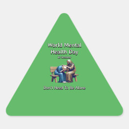 Werelddag voor geestelijke gezondheid. Je hoeft ni Sticker