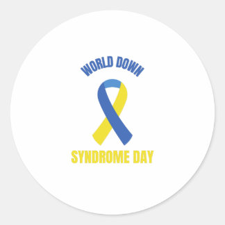 Werelddag voor het downsyndroom (2) ronde sticker