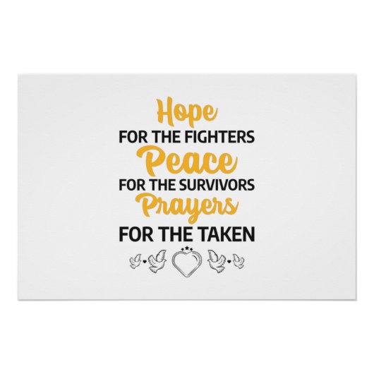 werelddag voor kanker perfect poster (Voorkant)